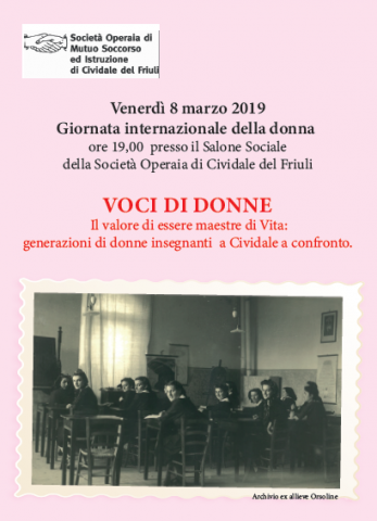 Giornata Interazionale della donna 2019