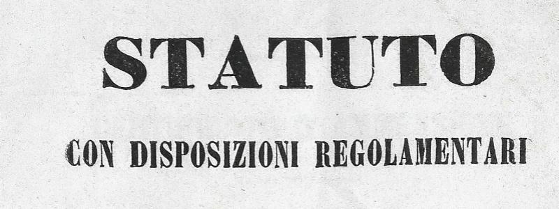 Il primo statuto del 23 novembre 1869_stampato nel 1870